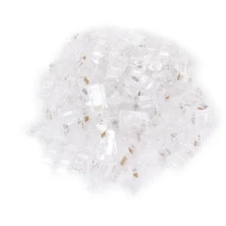 RJ45 Pass-through network plug (100 pack)